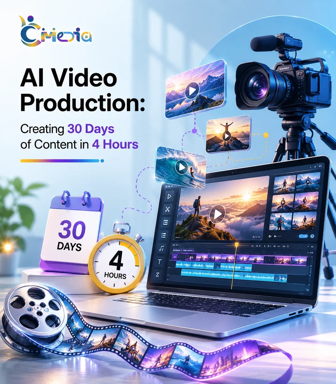 AI Video Production: Creating 30 Days of Content in 4 Hours
